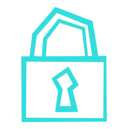 Blue padlock icon