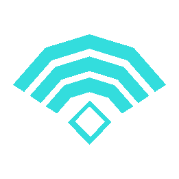 Blue wifi icon